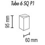 Потолочный светильник TopDecor Tubo6 SQ P1 30