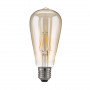 Лампа светодиодная филаментная Elektrostandard E27 6W 3300K прозрачная 4690389063954