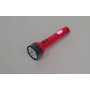 Фонарь аккумуляторный ручной 9+3LED 0,7W со встроенной вилкой для зарядки, красный, TL042