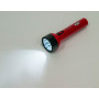 Фонарь аккумуляторный ручной 9+3LED 0,7W со встроенной вилкой для зарядки, красный, TL042