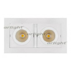 Встраиваемый светильник Arlight CL-KARDAN-S180x102-2x9W White (WH, 38 deg)