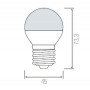 Лампа светодиодная Horoz Electric HL4380L E27 4Вт 6400K HRZ00000037